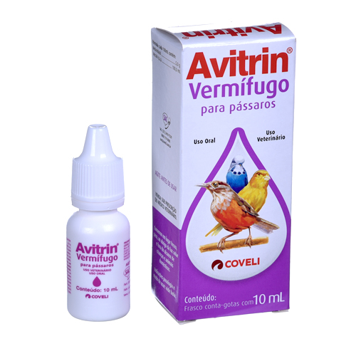 Avitrin vermífugo para pássaros