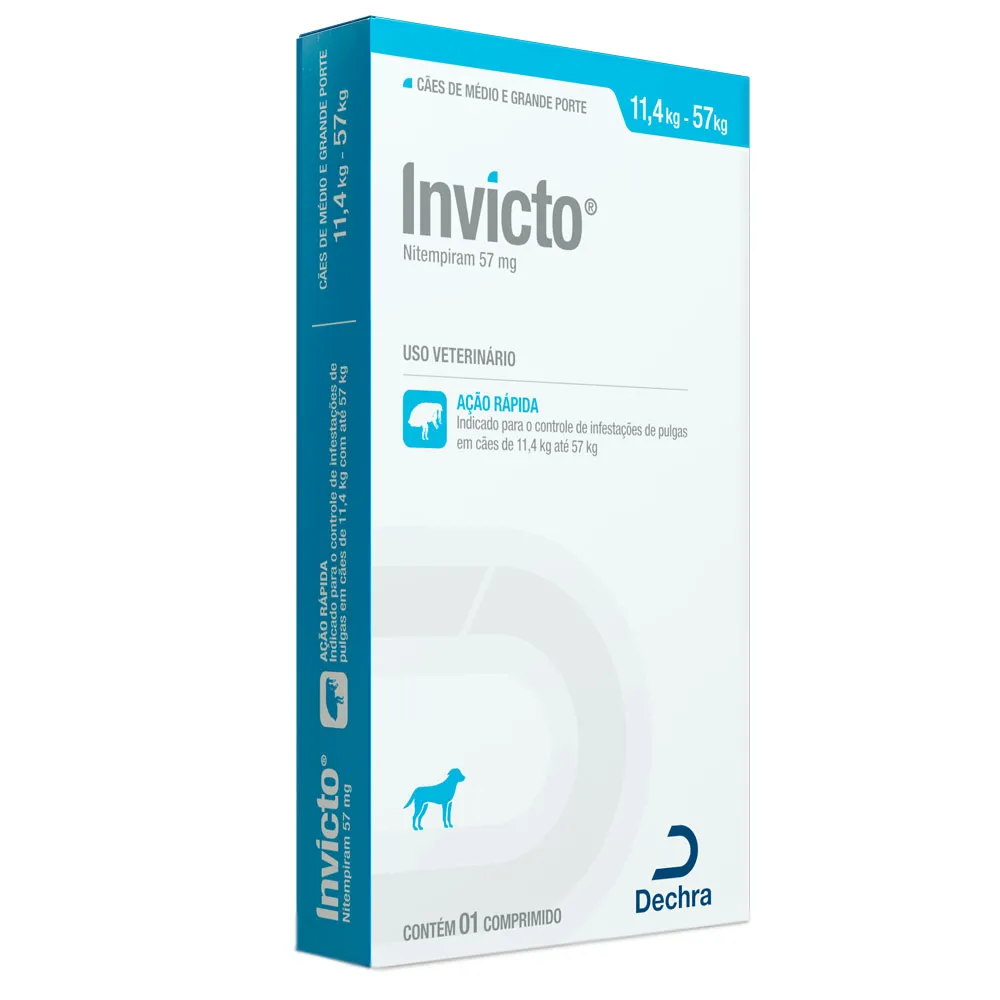 Antipulgas Invicto Cães de 11,4 a 57 kg