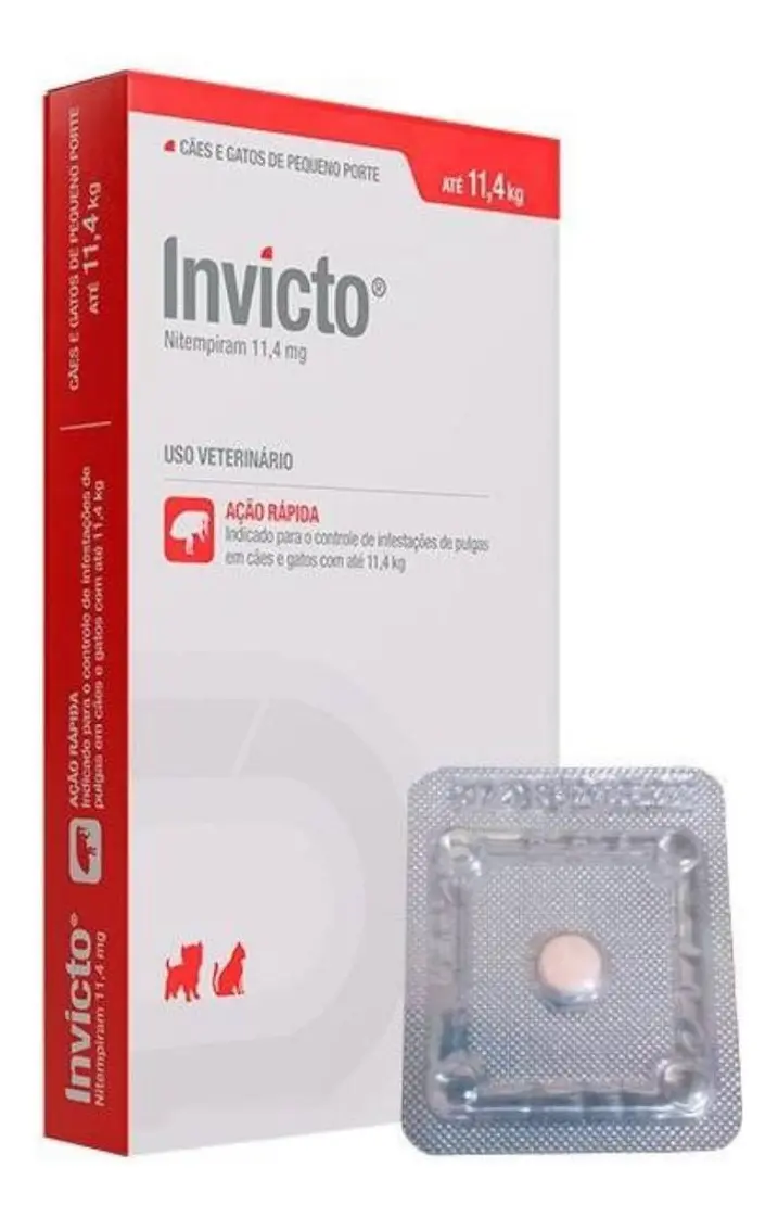 Antipulgas Invicto Cães de até 11.4kg