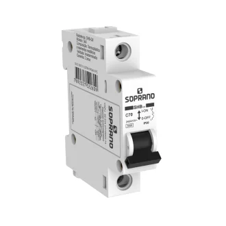 Disjuntor Unipolar 10A Branco Din Soprano