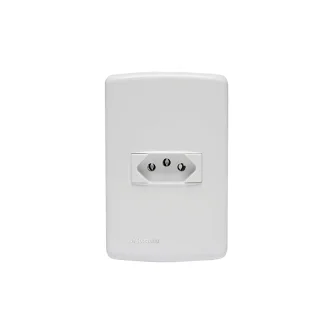 Tomada 2X4 20A Branca Soprano