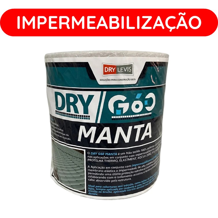 TELA ESTRUTURANTE PARA IMPERMEABILIZAÇÃO DRYMANTA G60 200M