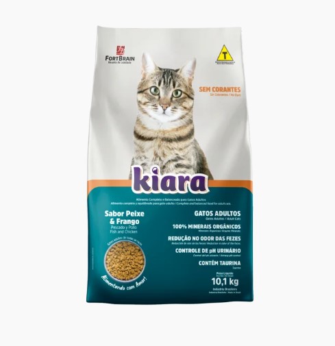 Ração Kiara para Gatos Adultos 10,1kg