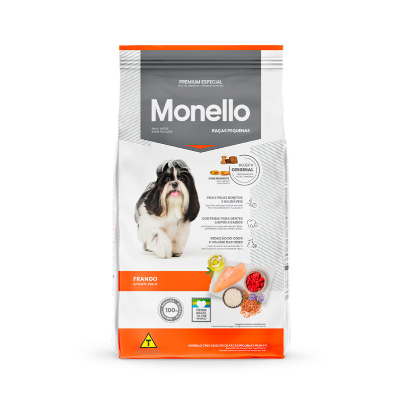 Ração Monello para Cães Raças Pequenas Sabor Frango 7kg