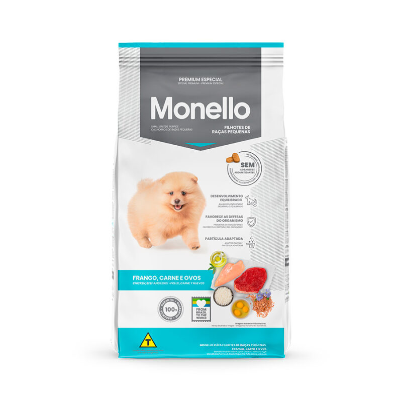 Ração Monello para Cães Filhotes de Porte Pequeno 10,1kg